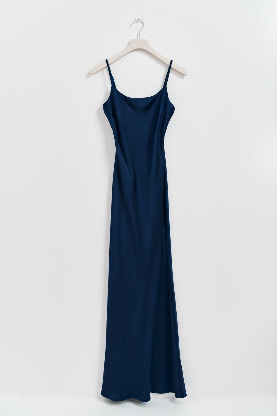 Strap satin maxi dress