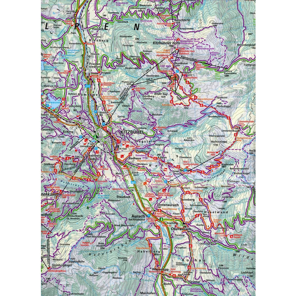 KuF Österreich Outdoorkarte 10 Kitzbühel 1 : 35 000 - Wanderkarte