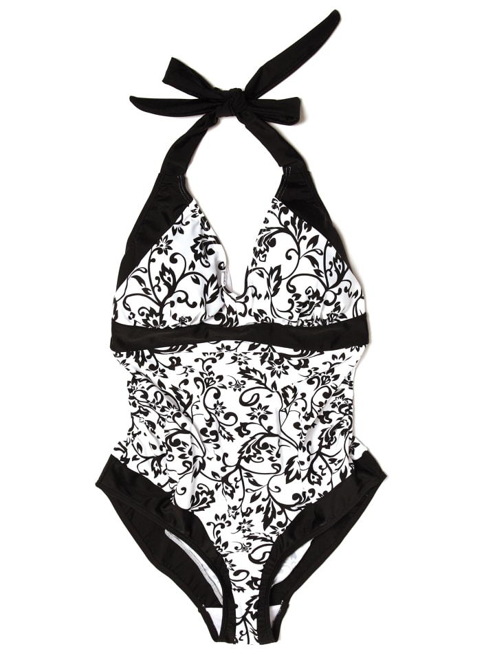 petit amour Umstandsbademode ARI Badeanzug für Schwangere in Schwarz-Weiß  günstig kaufen S Cup B-C