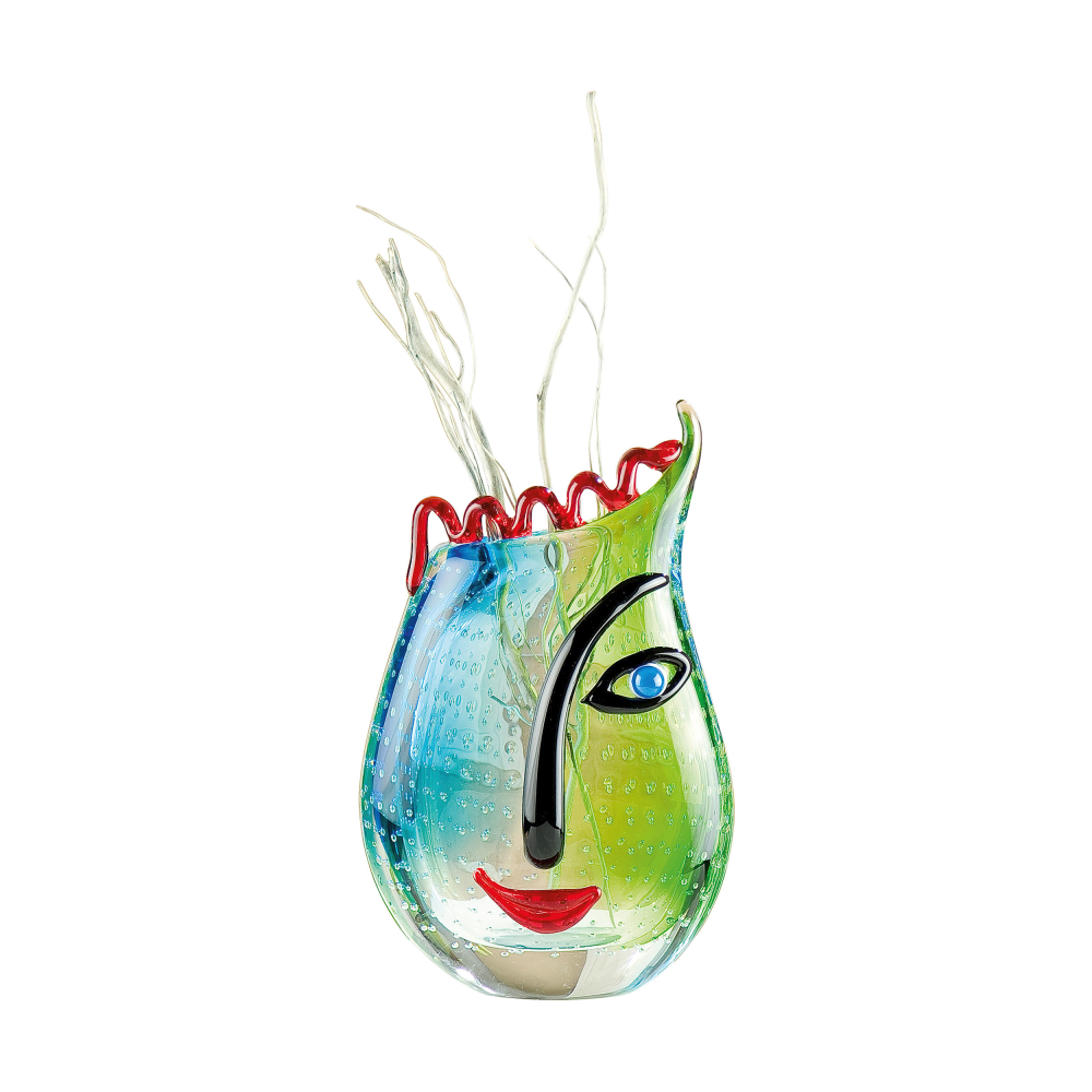 Design-Vase Vero grün/blau
