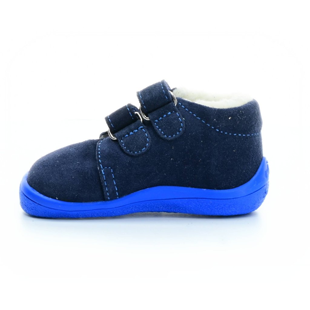 Beda Daniel mit Membran (BF 0001/W/MK) dunkelblaue Winter-Barfußstiefeletten