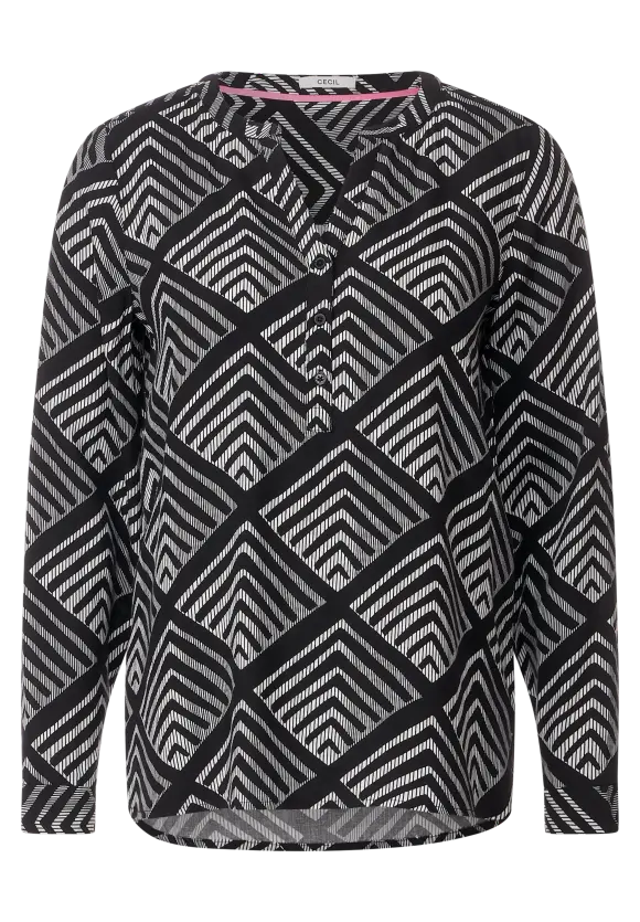 CECIL Bluse mit Ornamentprint