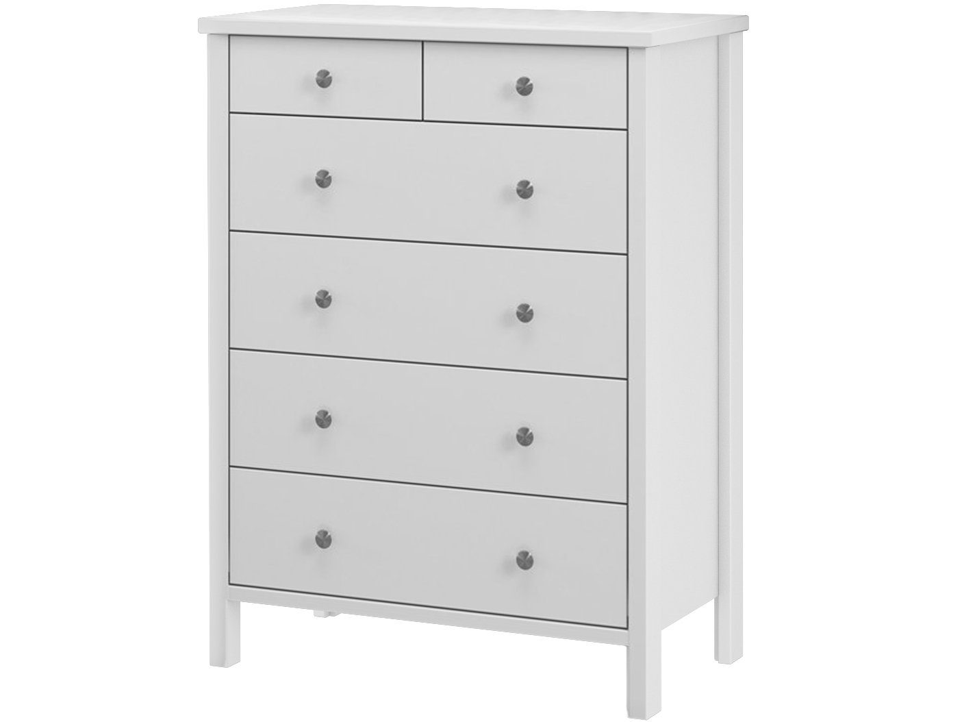 loft24 Kommode Tanggo, 4+2 Schubladen, Breite 80 cm, erhältlich in drei Farbvarianten