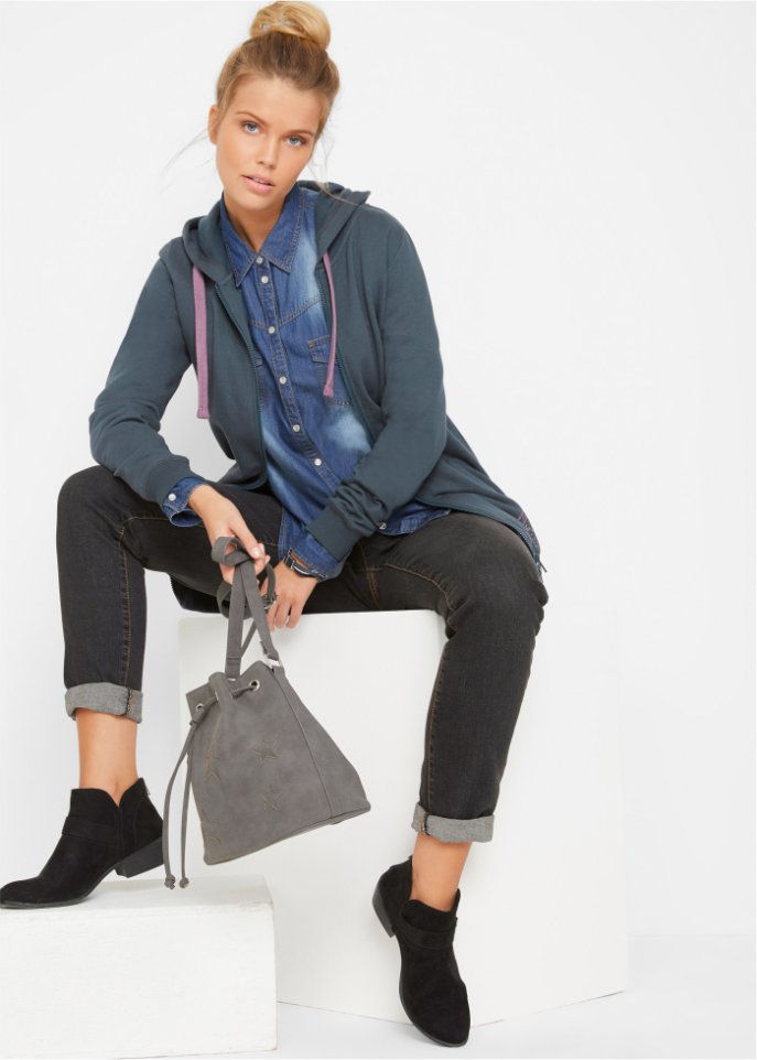 Long-Sweatjacke