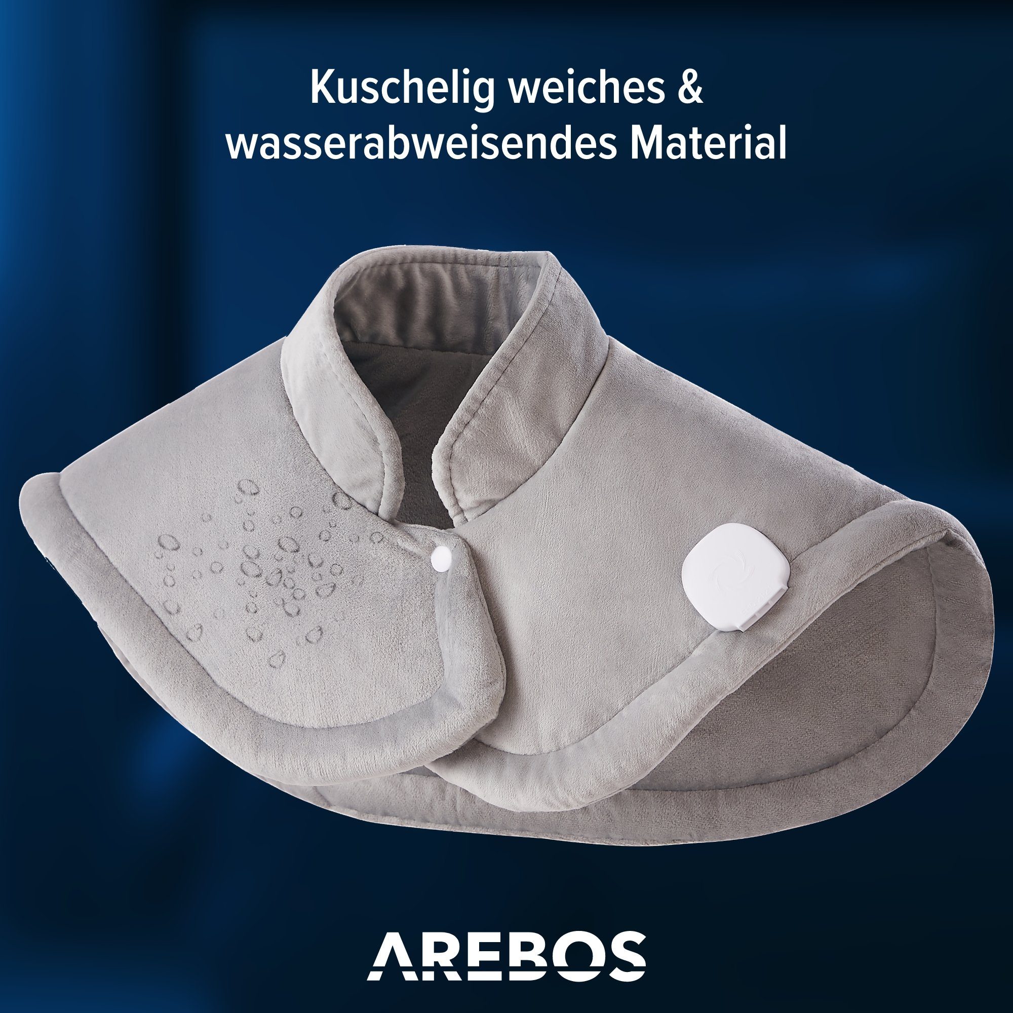 Arebos Wärmekissen Heizmatte Wärmematte Wärmekissen elektrisch 56x52 cm mit 6 Heizstufen