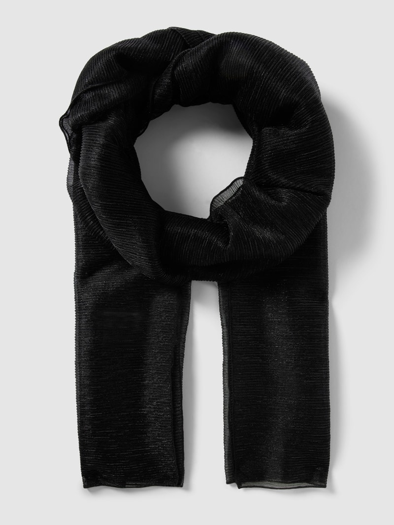 Schal mit Effektgarn in schwarz