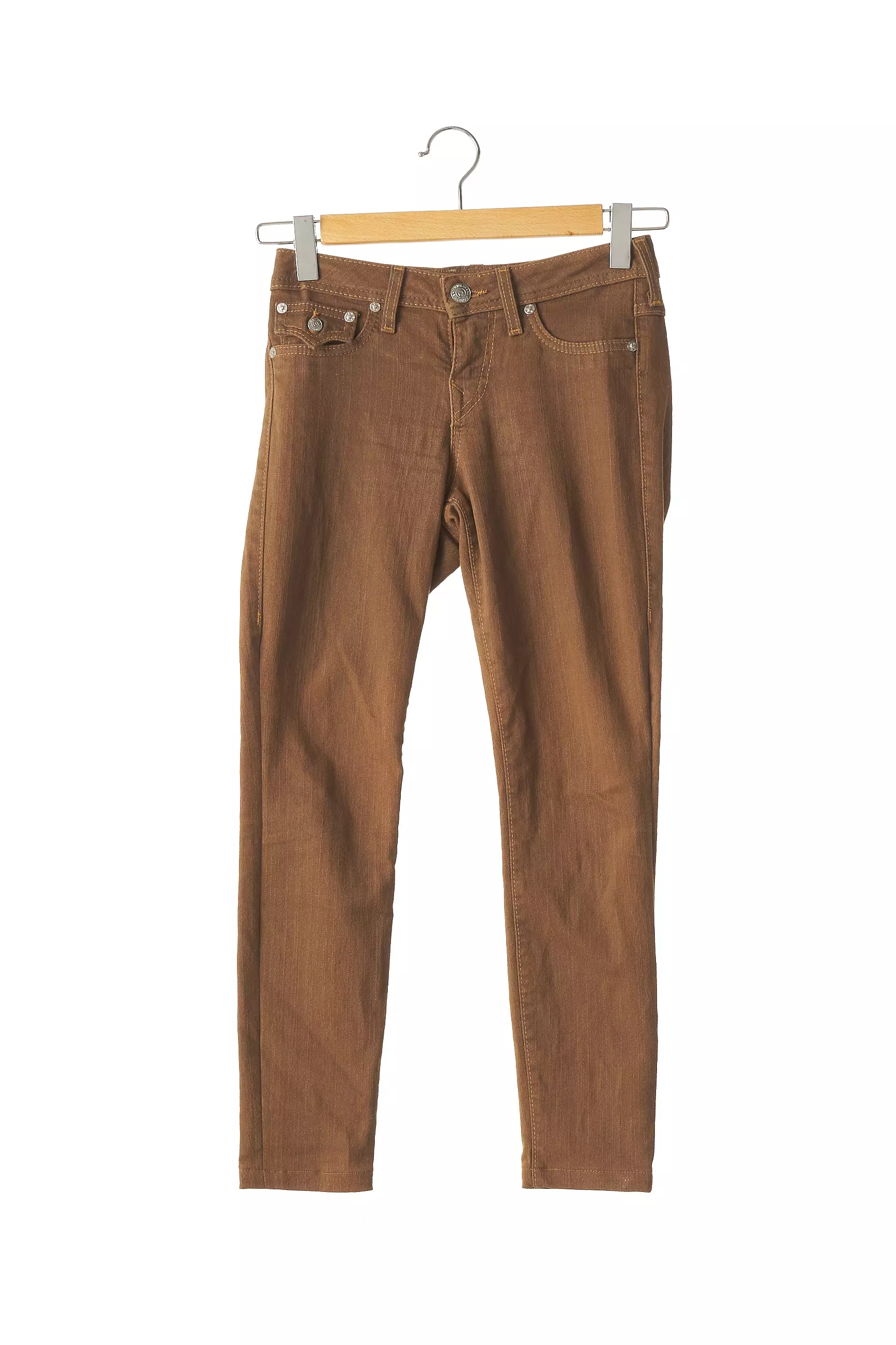Religion Pantalons Slim Femme couleur marron