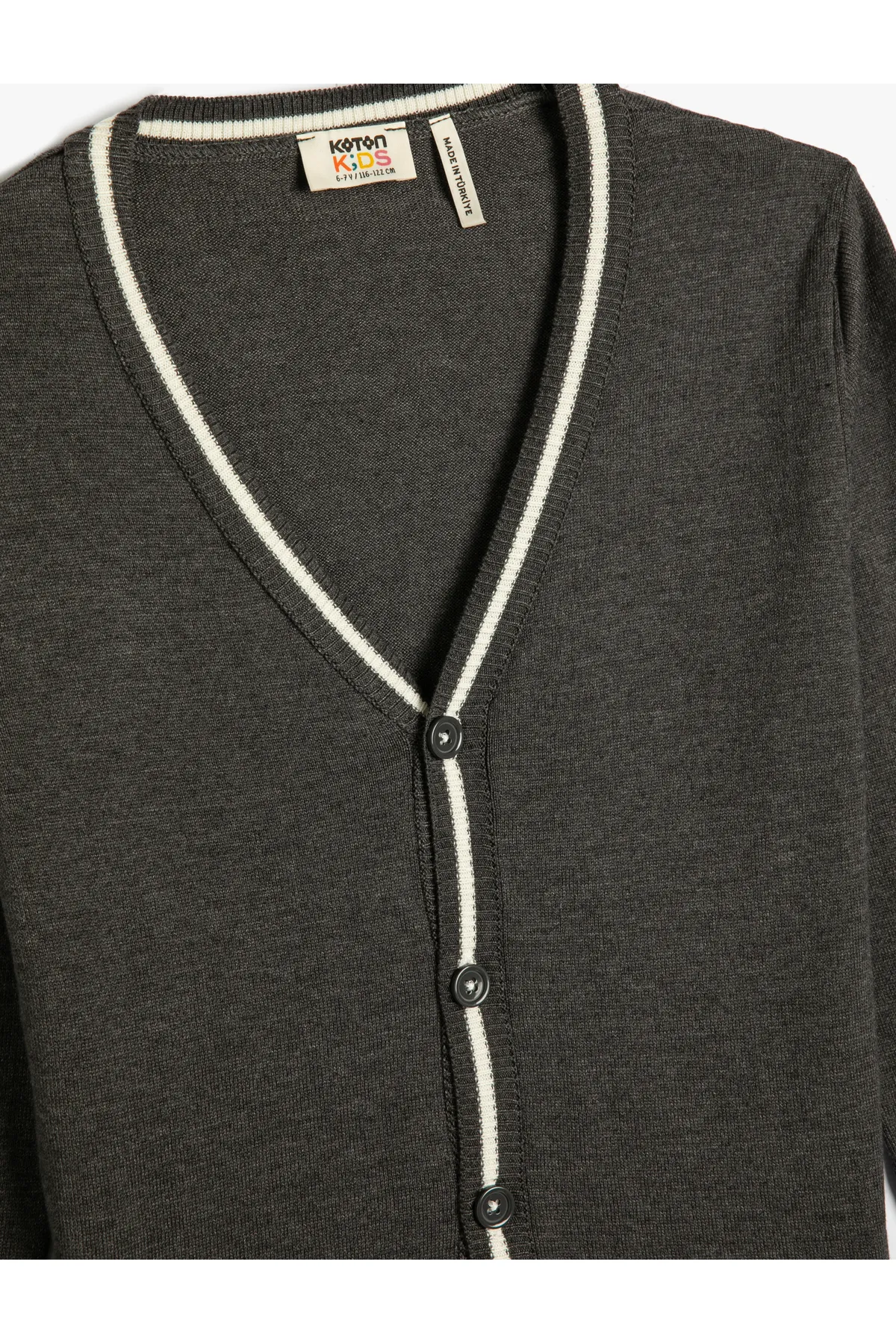 Koton  Strickjacke mit geknöpftem V-Ausschnitt