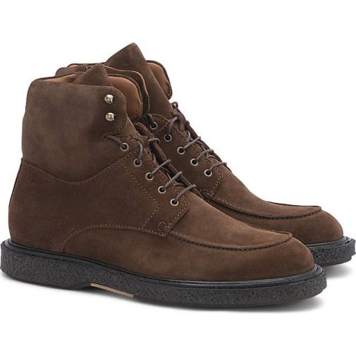 Lottusse Braune Kalb Wildlederstiefel