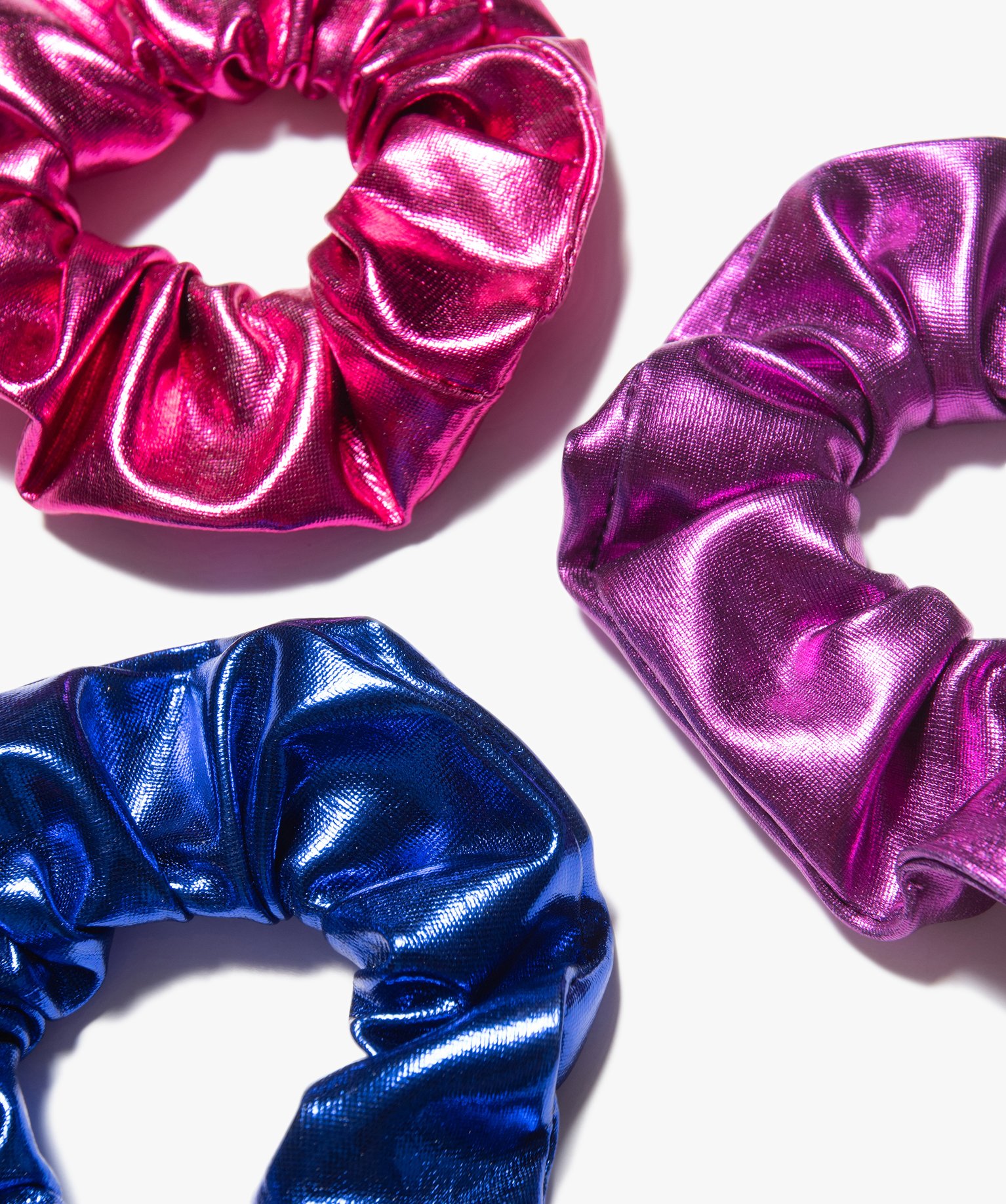 Chouchou femme métallisé (lot de 3) multicolore | GEMO