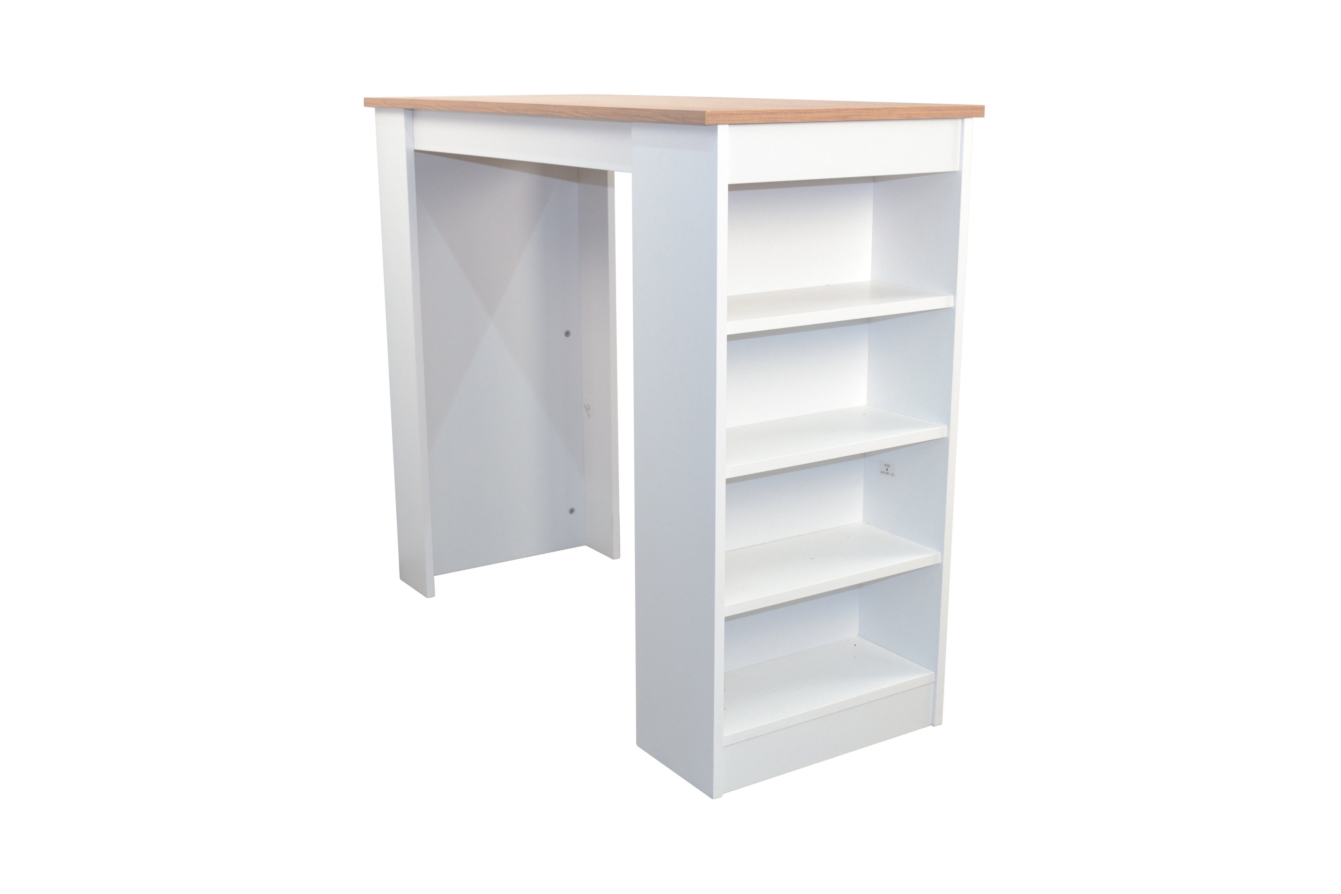 moebel-direkt-online Bartisch Heike (120x51,5 cm, Mit integrierten Regal)