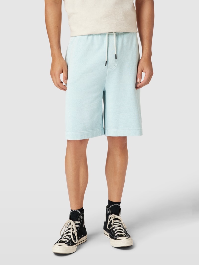 Shorts mit Label-Stitching Modell 'Neon' in mint