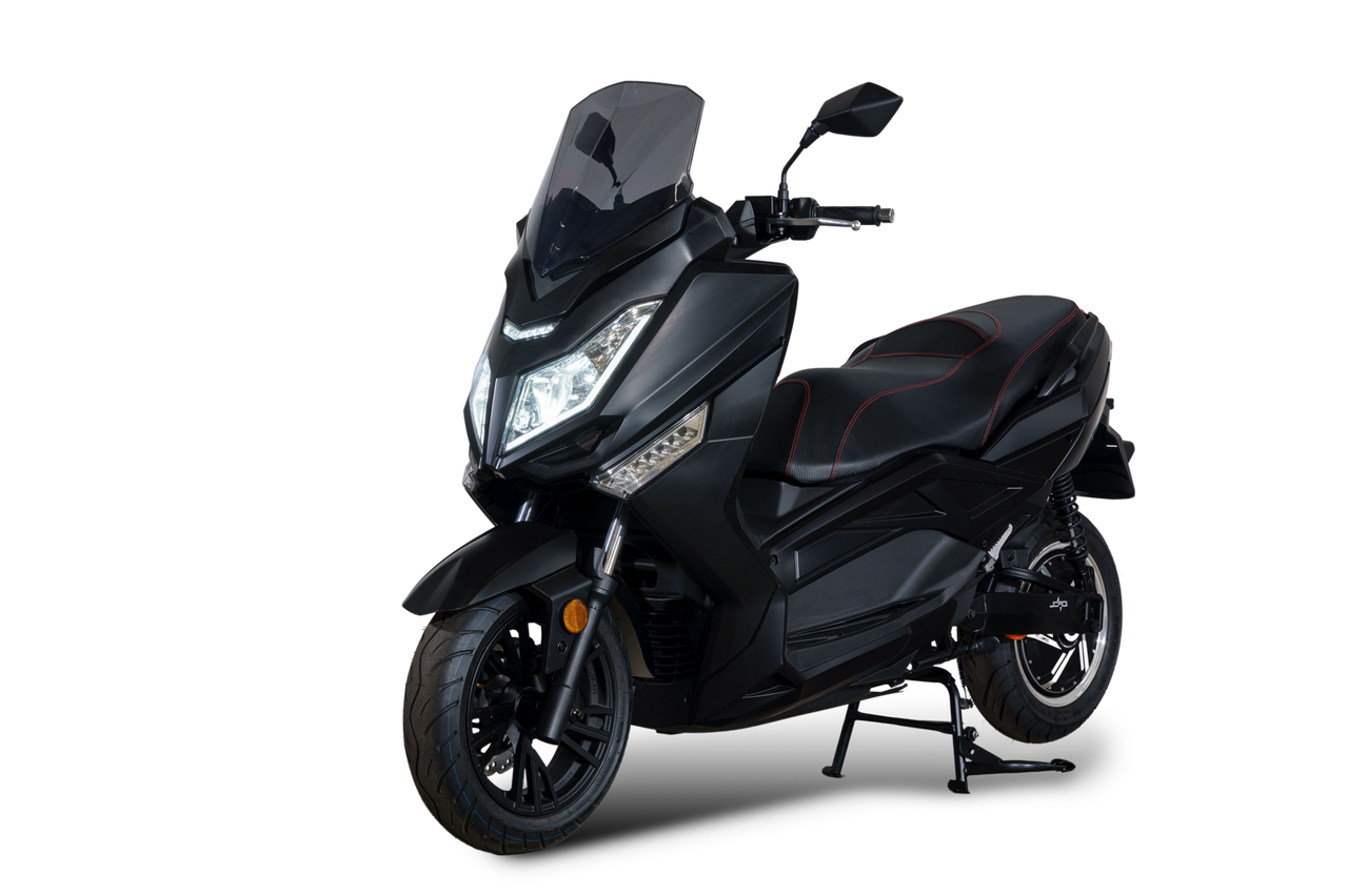 Stormborn Elektro-Motorrad ALEX R - 5kW Motor mit herausnehmbaren Akkus Mattschwarz