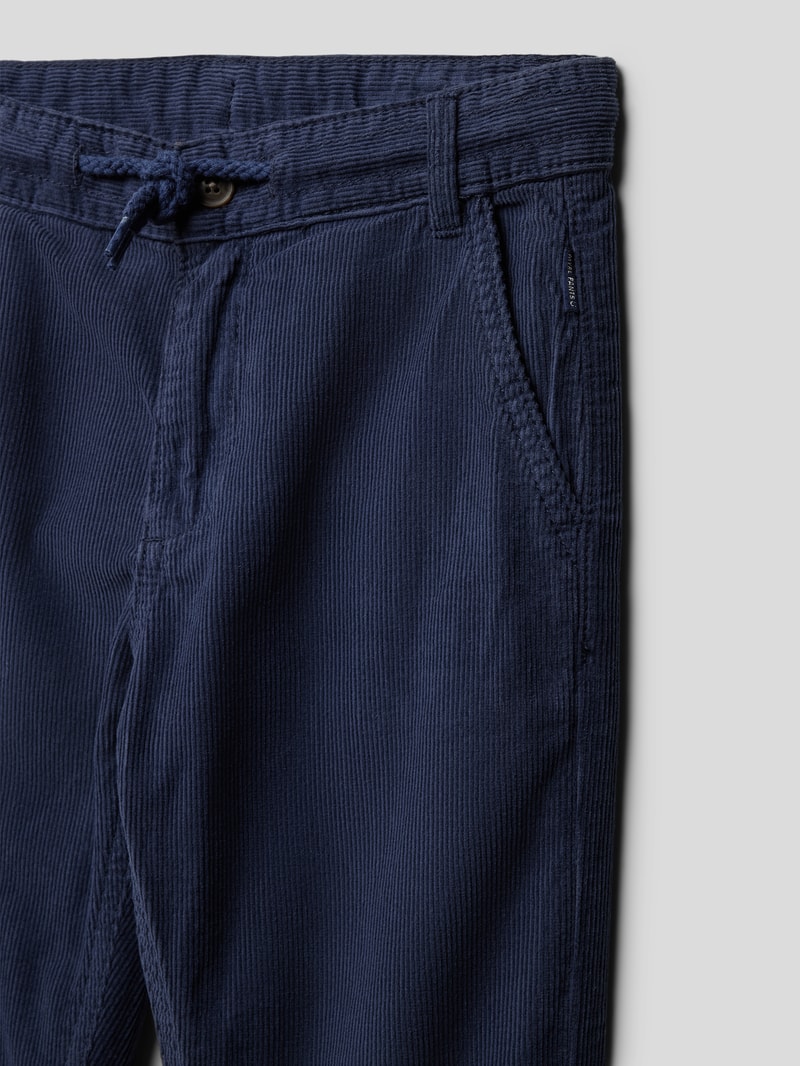 Cordhose aus Baumwolle in marineblau