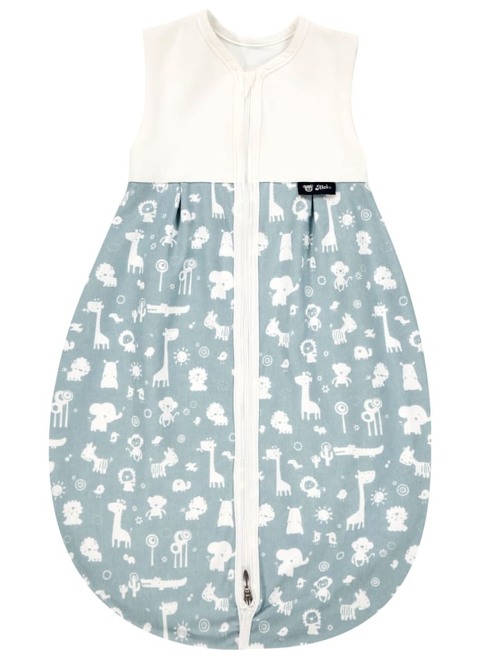 Alvi Mäxchen Sommer Schlafsack light Exclusiv in Zootiere Puderblau günstig kaufen