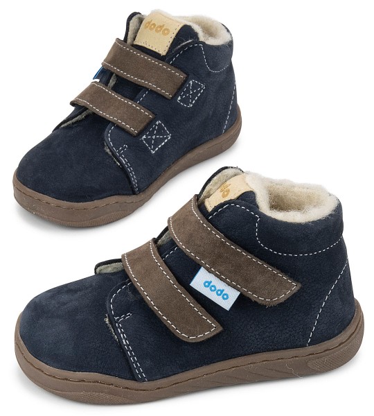 Dodo Shoes ~ Thermo Wool MidCut Klettschuh Winter ~ Marine