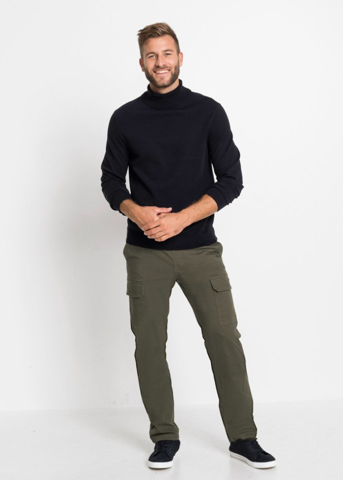 Regular Fit Thermo-Stretch-Schlupfhose, Straight