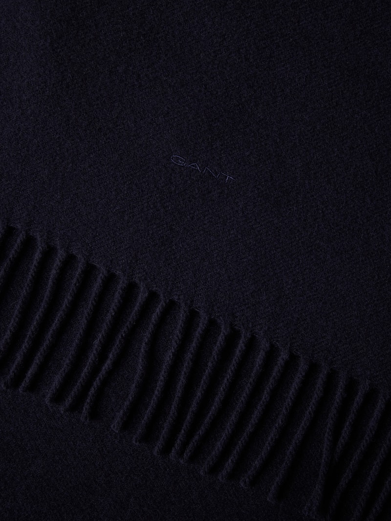 Schal mit Ausfransungen in marineblau