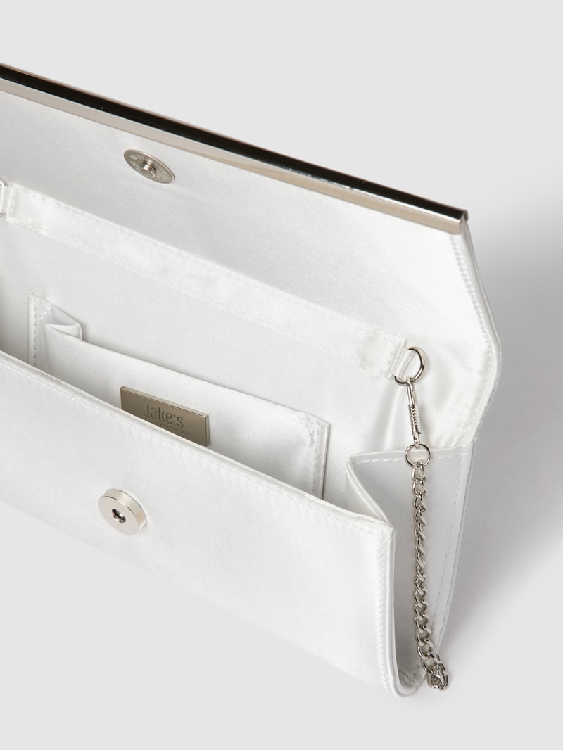Clutch mit kurzem Schulterriemen in offwhite