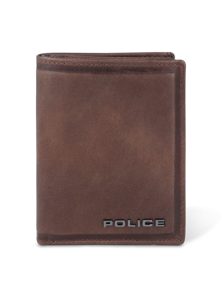 Police Geldbörse Leder 9 cm in brown günstig kaufen onesize