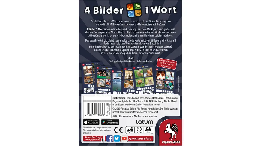 Pegasus - 4 Bilder 1 Wort - Das Kartenspiel