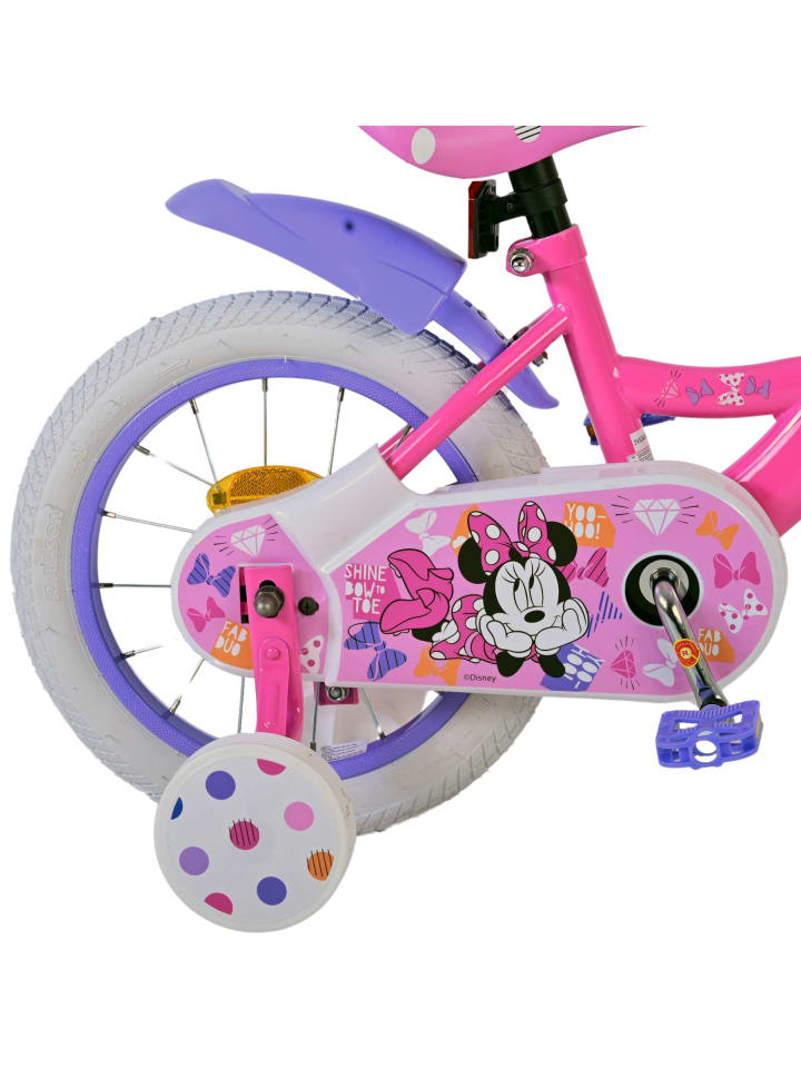 Volare Kinderfahrrad Disney Minnie Fahrrad in Rosa für Mädchen 14 Zoll 3 Jahre günstig kaufen onesize