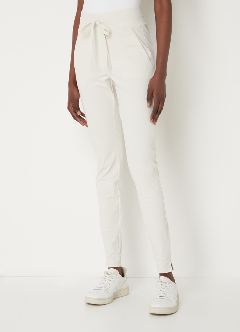 Studio Anneloes Stairdown high waist skinny fit trousers made of travel fabric