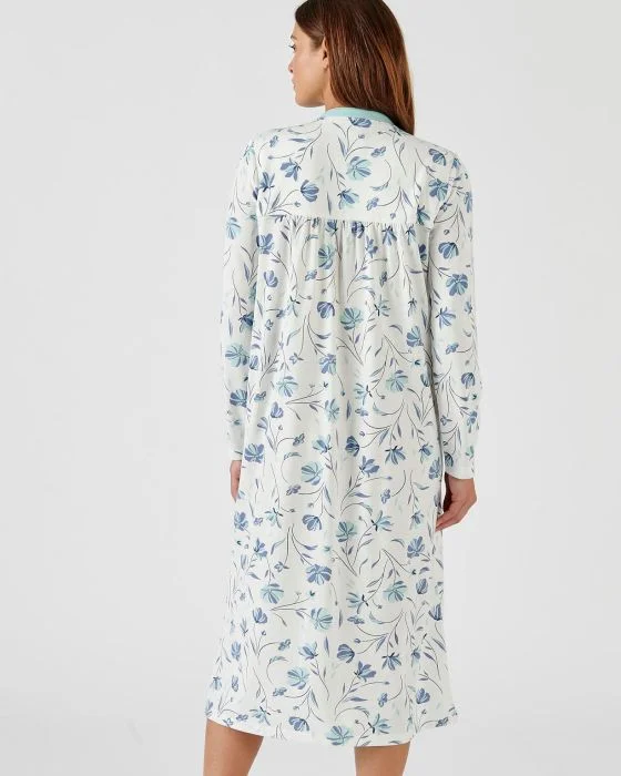 Chemise de nuit avec chauffe-épaules maille jersey Thermolactyl