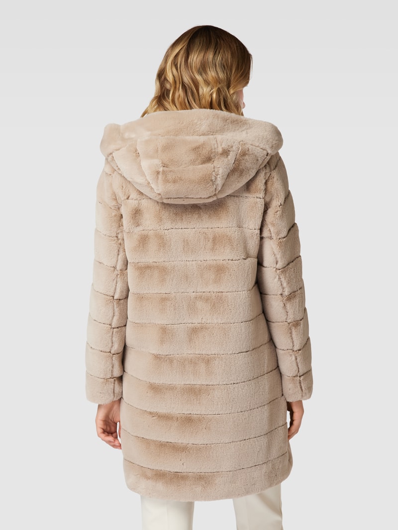 Jacke mit Kunstfell in sand