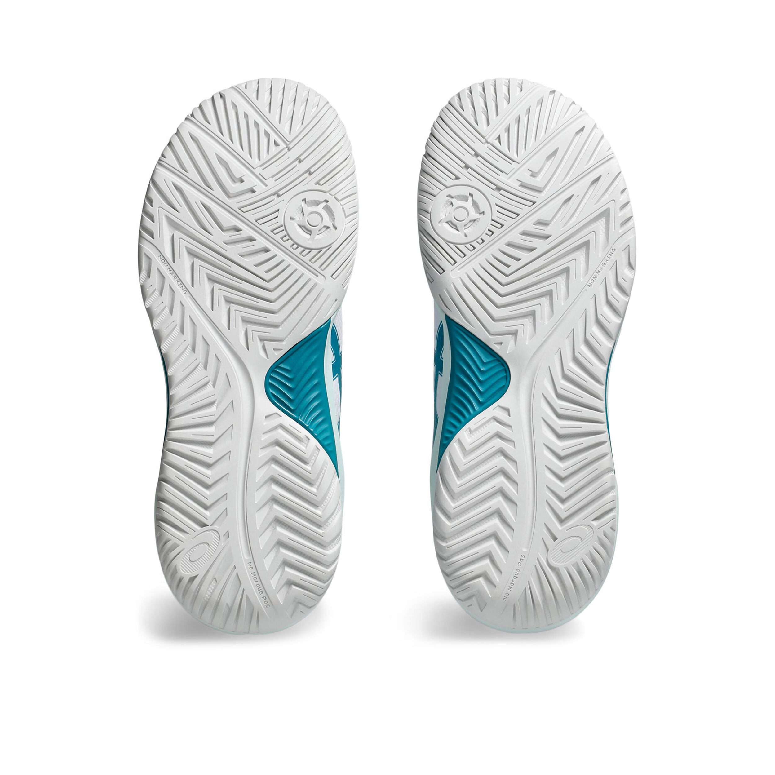 Gel-Dedicate 8 GS Allcourtschuh Kinder - Weiß, Petrol