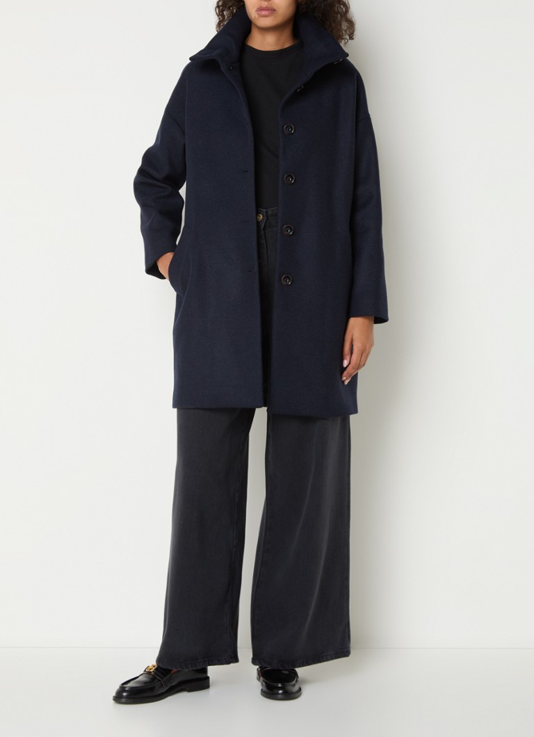 Sessùn Paradise coat in wool blend with side pockets