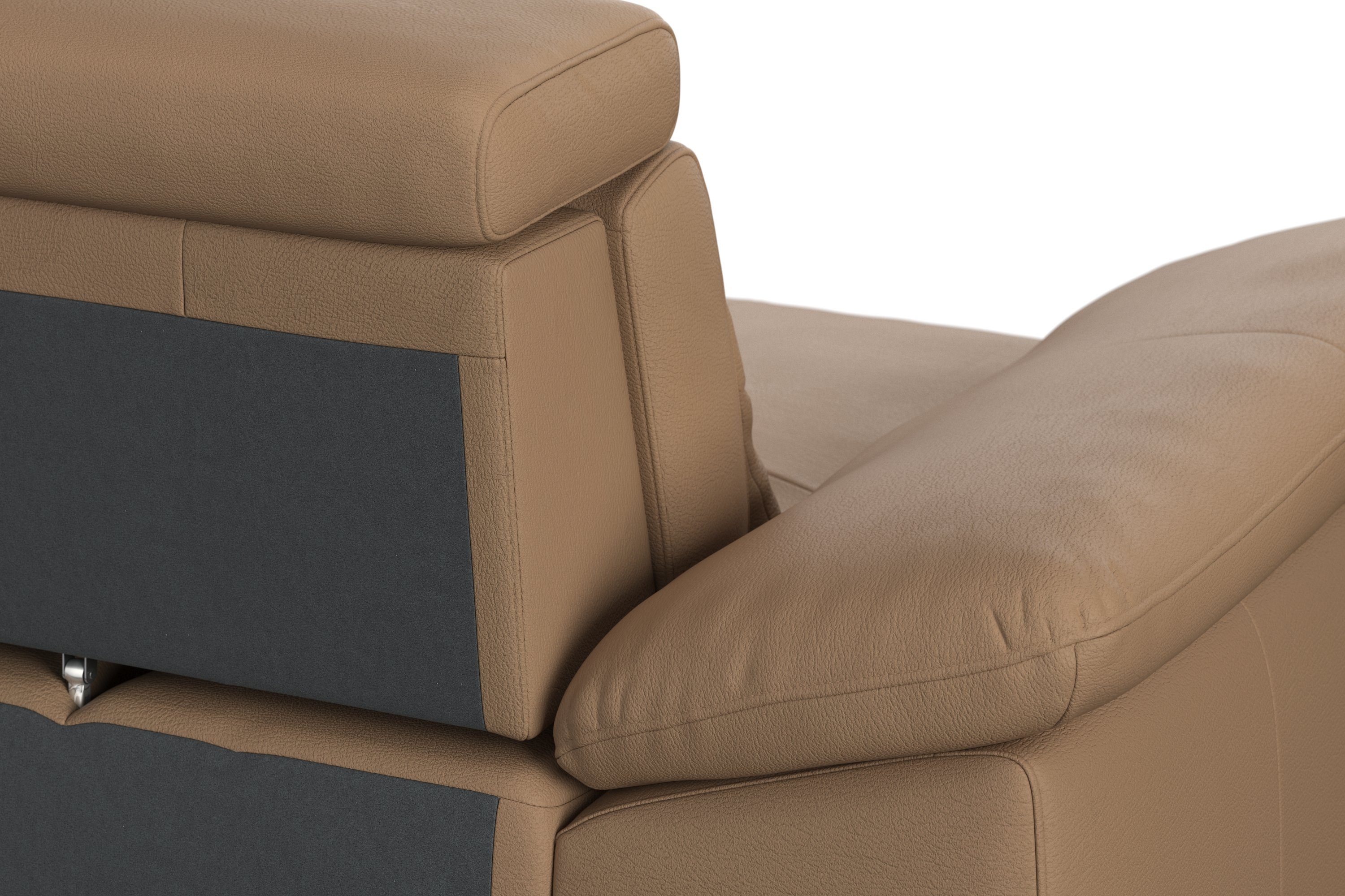 sit&more Ecksofa Cabrio, mit Sitztiefen- und Armteilverstellung sowie Federkern, 2 Nierenkissen