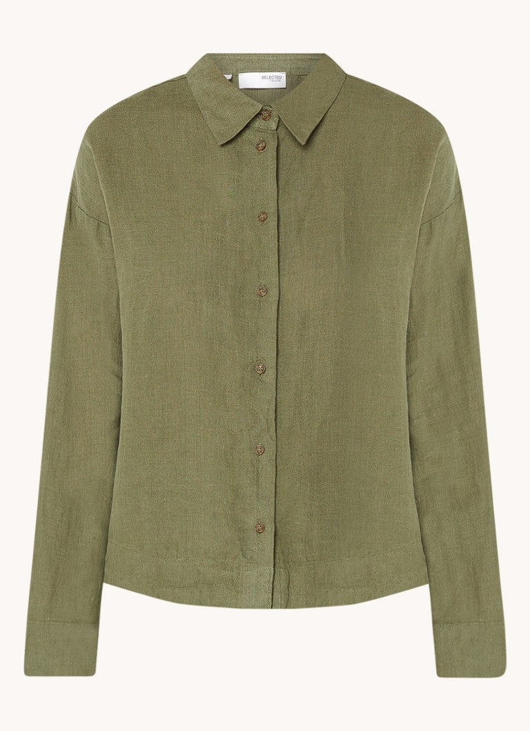 Blusa in lino Selected Femme Linnie