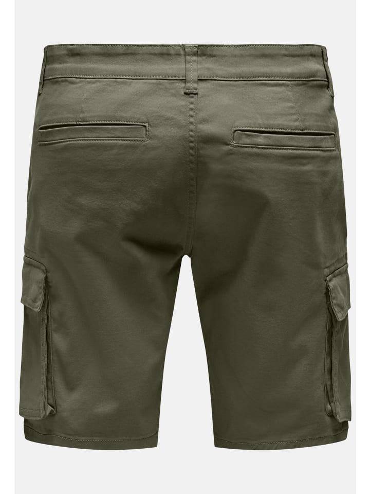 Only&Sons Shorts 'Cam' in grün günstig kaufen