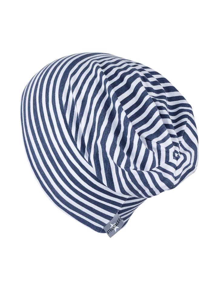 Sterntaler Beanie Streifen in mittelblau günstig kaufen