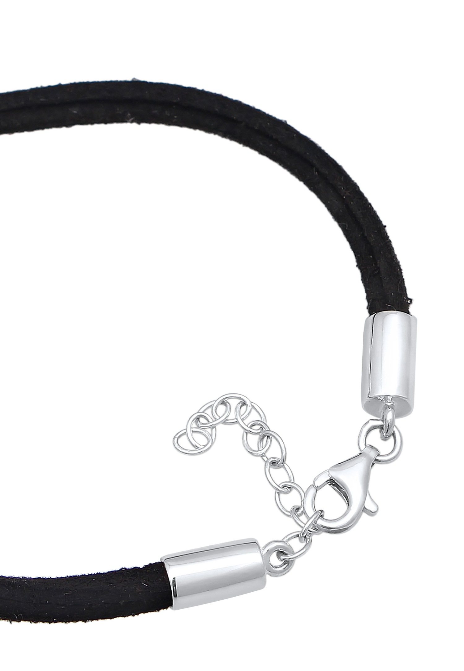 Bolso Elli Geo Circle para mujer con piel sintética negra en plata de ley 925