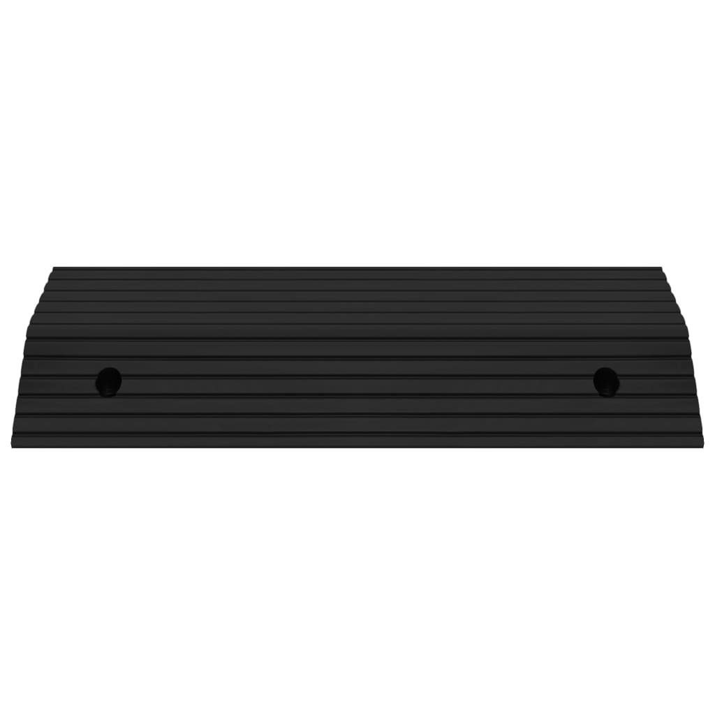 vidaXL Verkehrsschild Brückenschwellenrampe 2 Stk. 80x40x8 cm Gummi, (2 St)