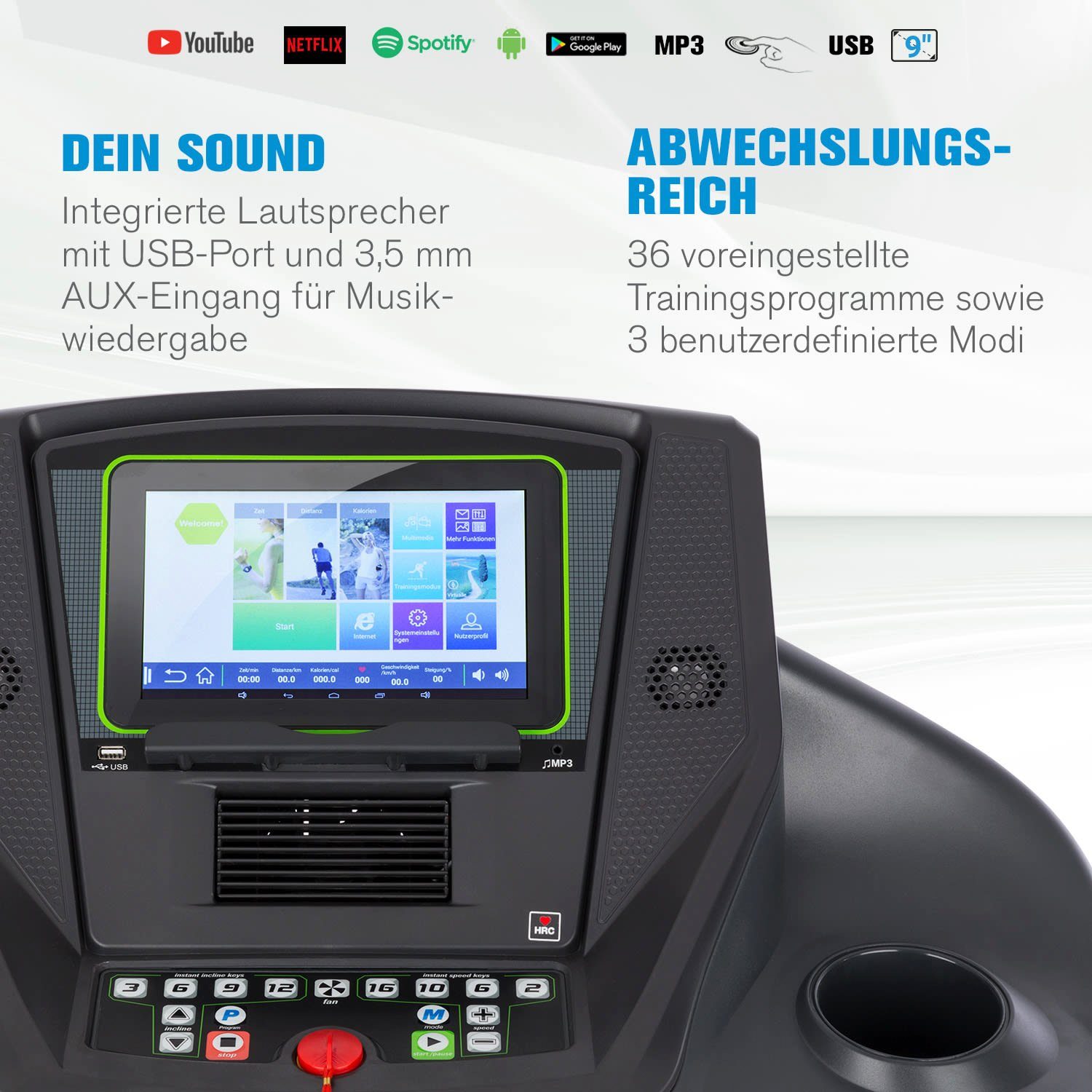 Capital Sports Laufband Infinity Track 6.0 Touch Laufband 5,5 PS WiFi 9