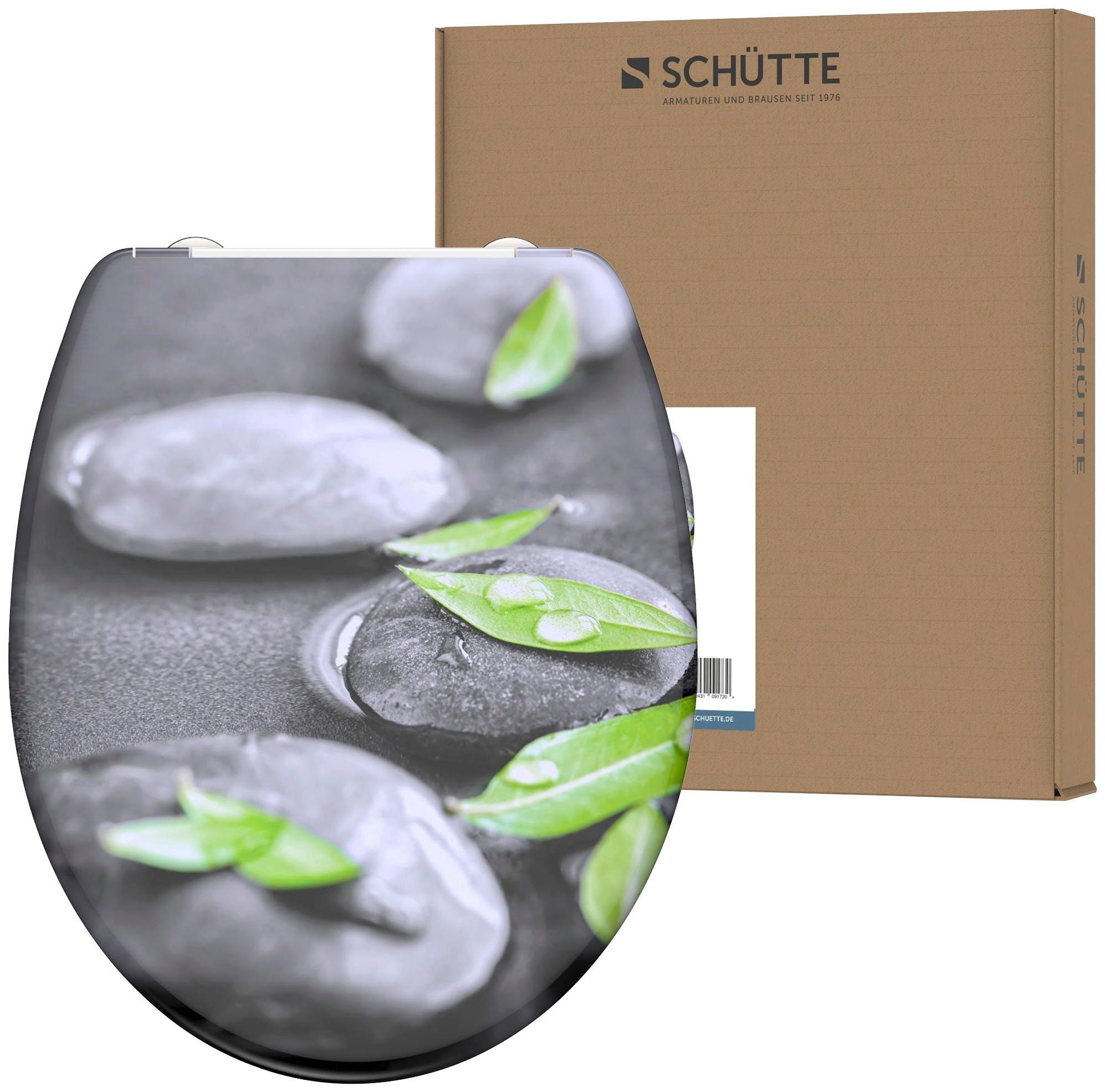 Schütte WC-Sitz Stone, Duroplast, mit Absenkautomatik und Schnellverschluss