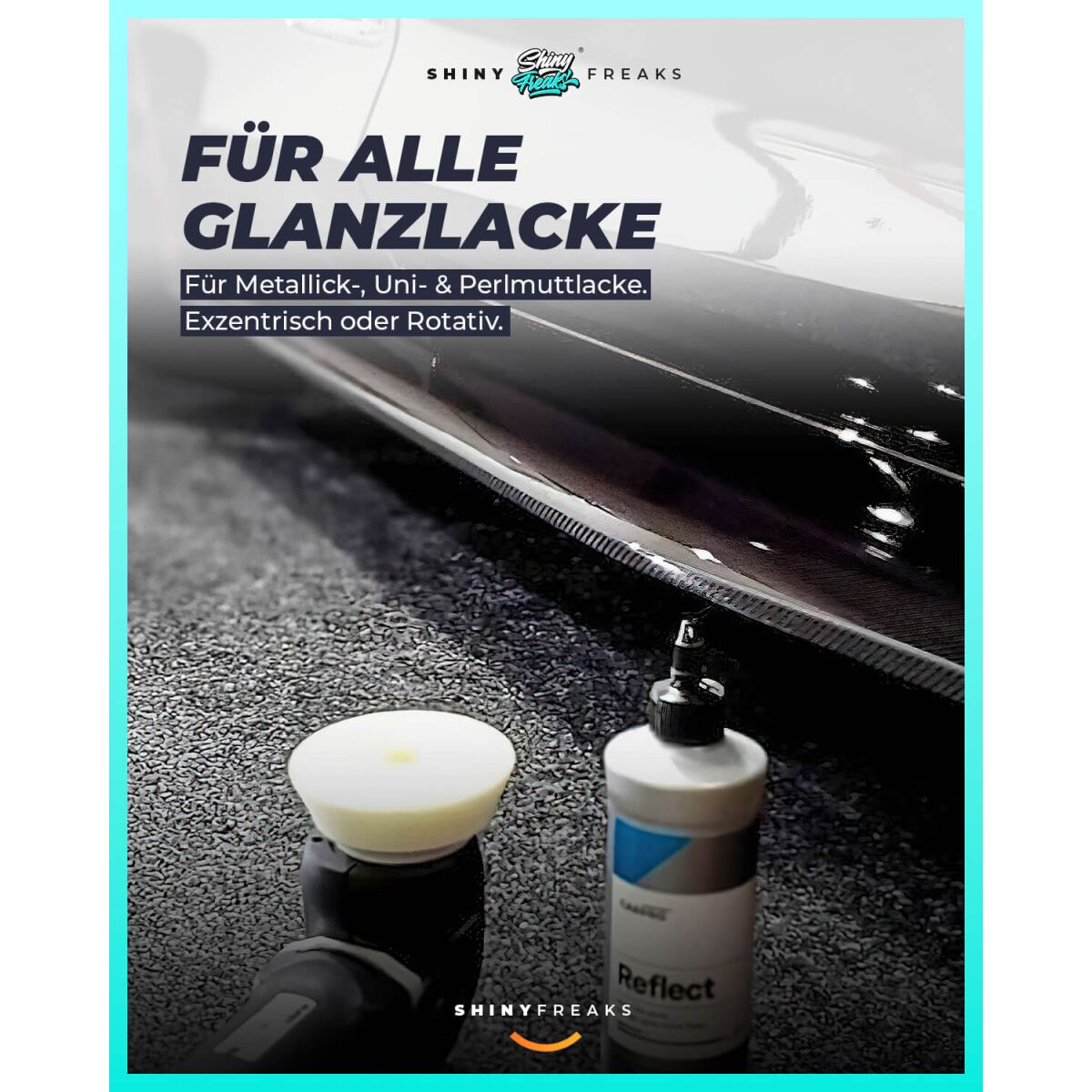 CarPro Politur Set Reflect |   Ø125mm Pad Hochglanzpolitur 500g