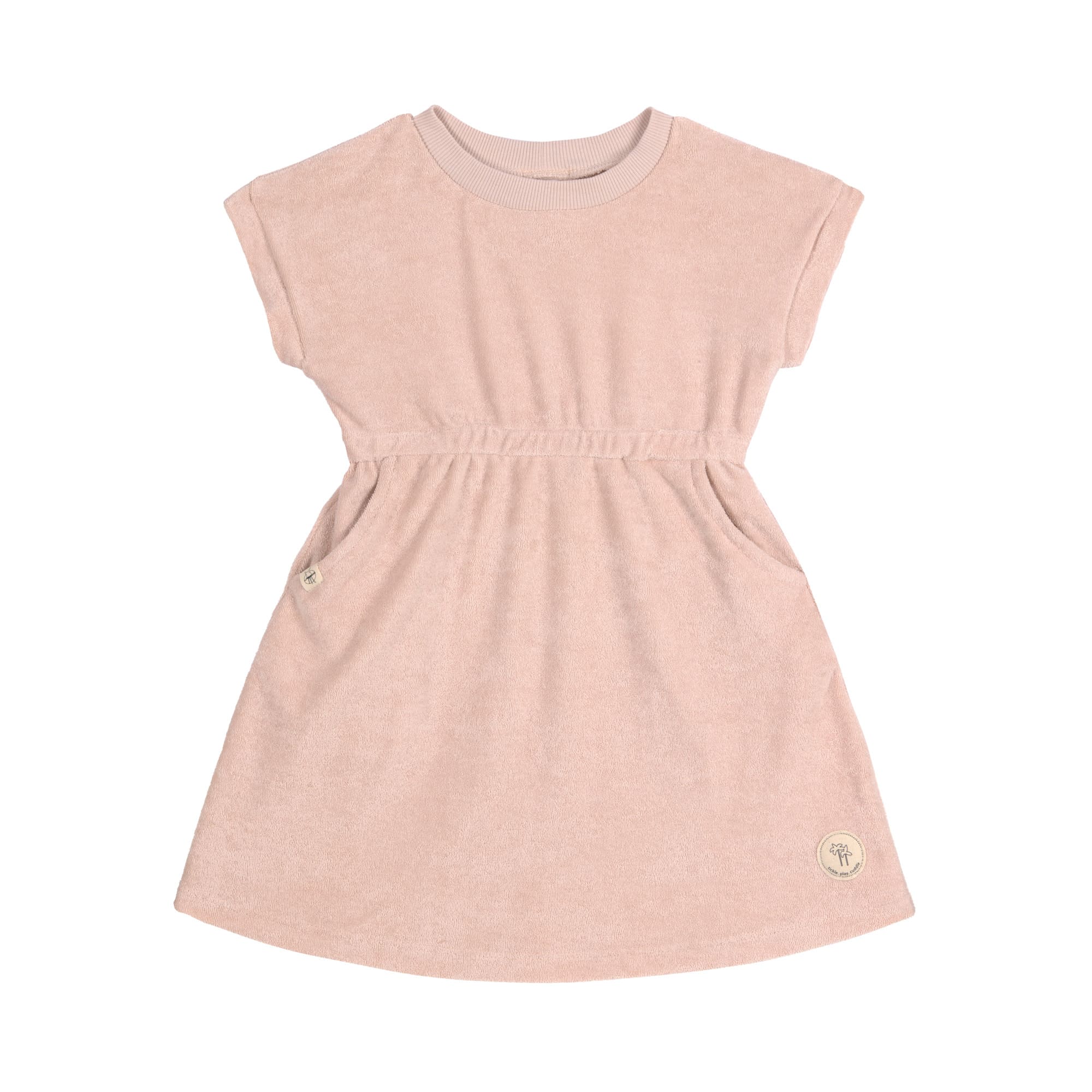 Frottee Kleid Kinder - Powder Pink, Rosa