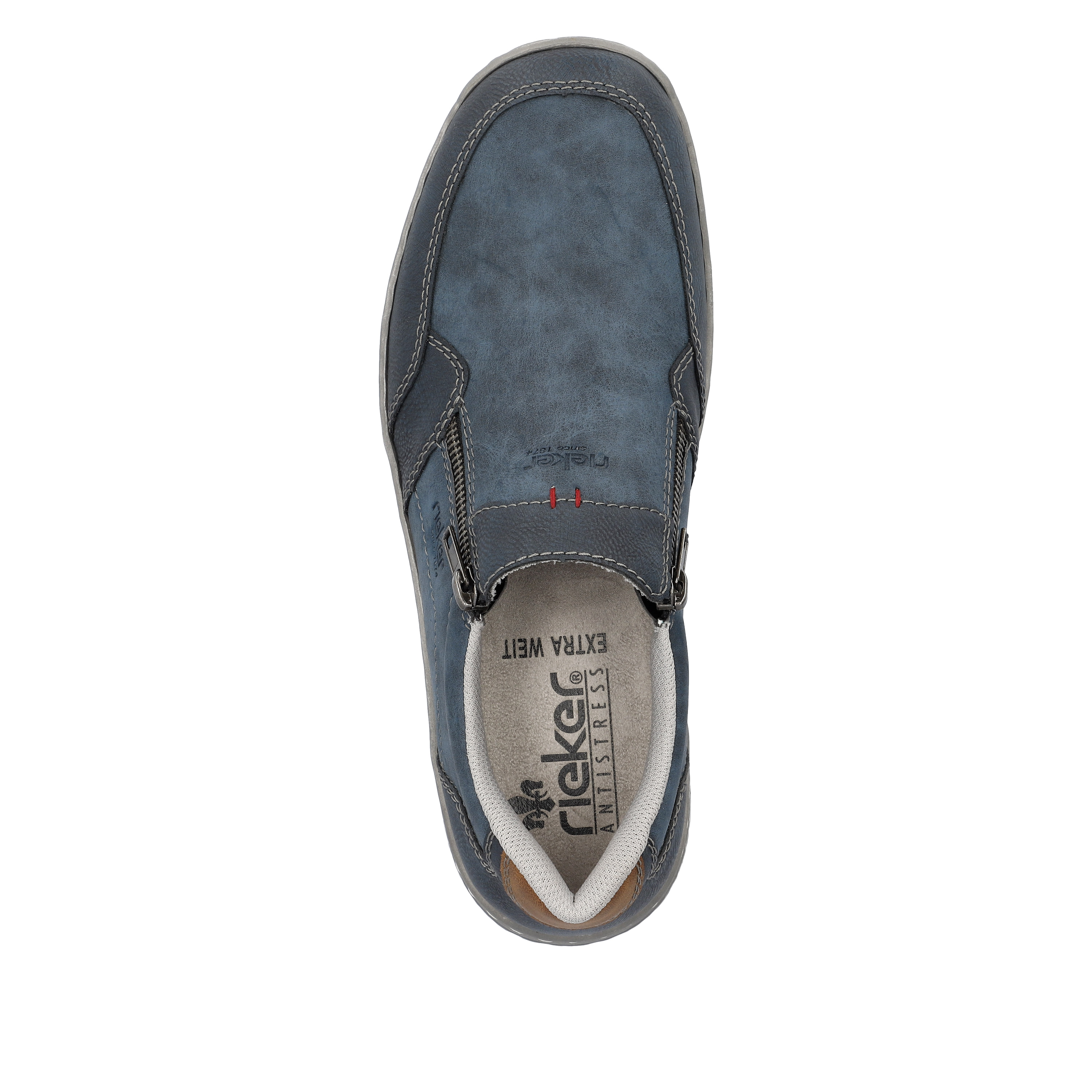 Rieker Herren Slipper blaugrau