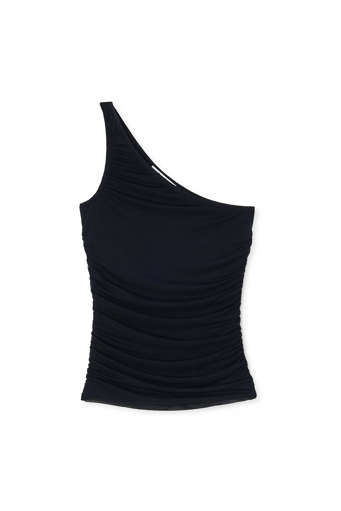 Drapiertes Mesh-Oberteil