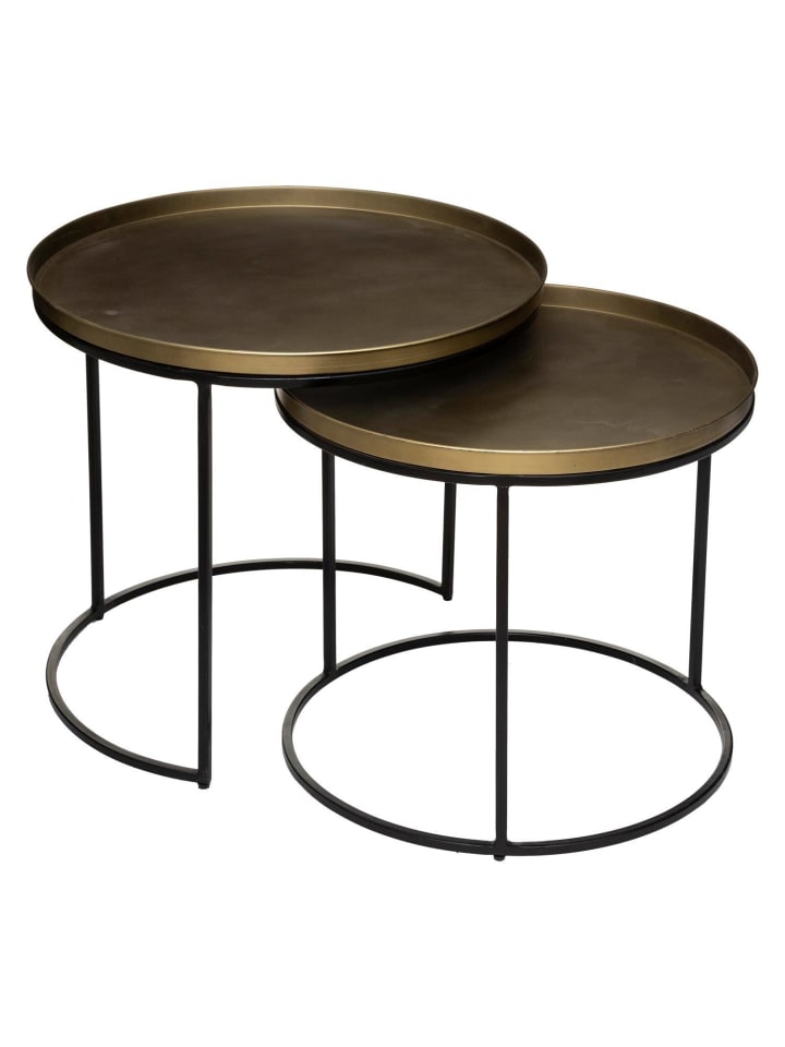 Atmosphera Créateur d'intérieur Kaffeetische-Set in gold günstig kaufen onesize