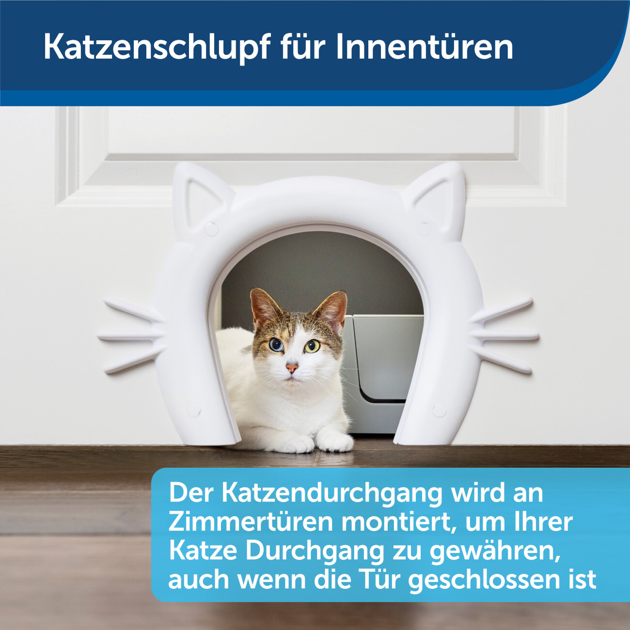 PetSafe Katzentunnel PetSafe Katzentunnel für Zimmertüren, Weiß