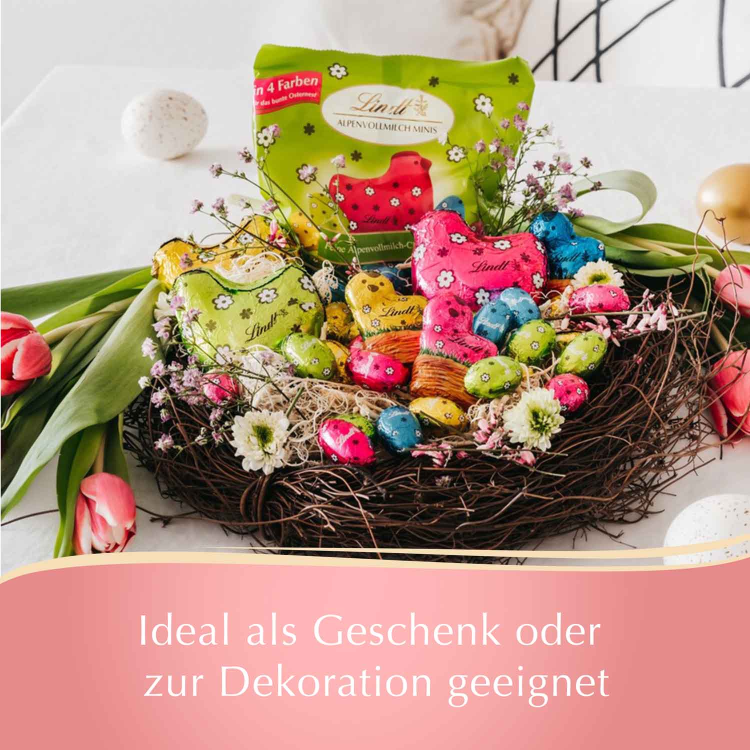 Lindt Deko Edition Nougat-Eier 90g