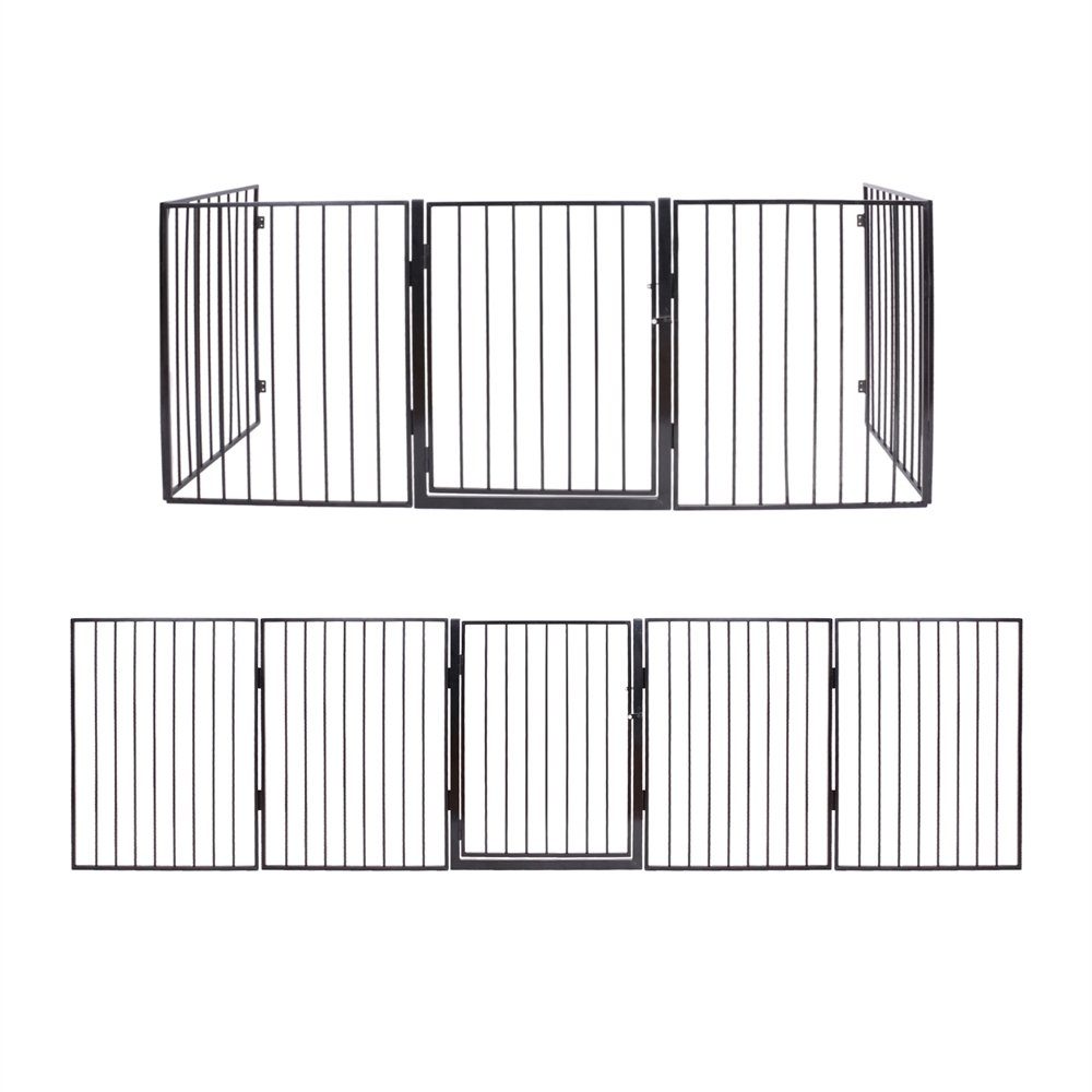 Mucola Treppenschutzgitter Ofenschutzgitter Kaminschutzgitter Metall Absperrgitter Schutzgitter (Stück), Auch als Treppenschutzgitter verwendbar