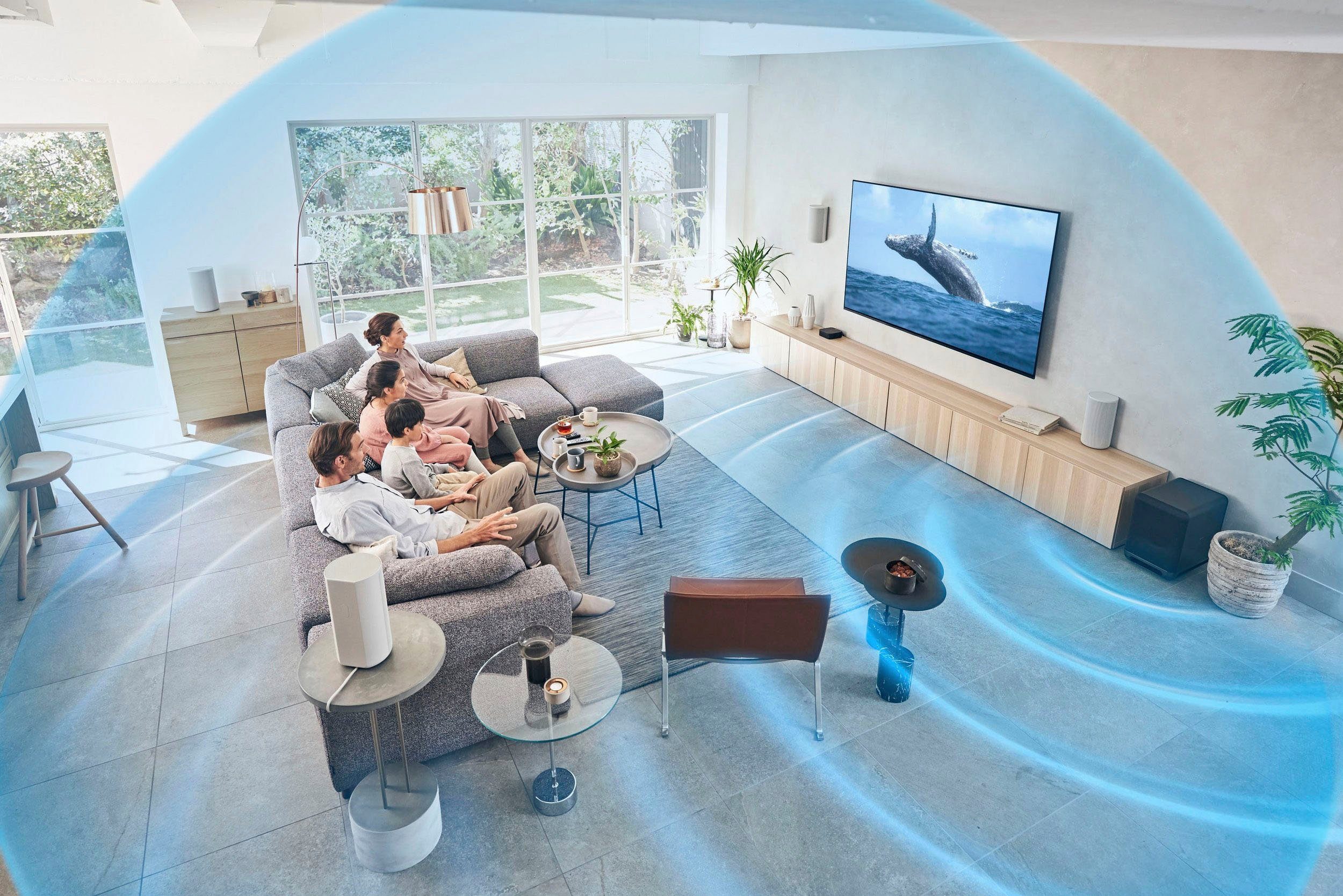 Sony HTA9 + SASW5 7.1.4 Lautsprechersystem (Bluetooth, LAN (Ethernet), WLAN, 804 W, 4.0.4 Dolby Atmos, 360° Spatial Sound Mapping-Technologie)