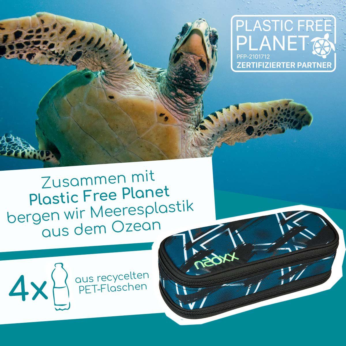 neoxx Schreibgeräteetui Catch, Flash yourself, aus recycelten PET-Flaschen
