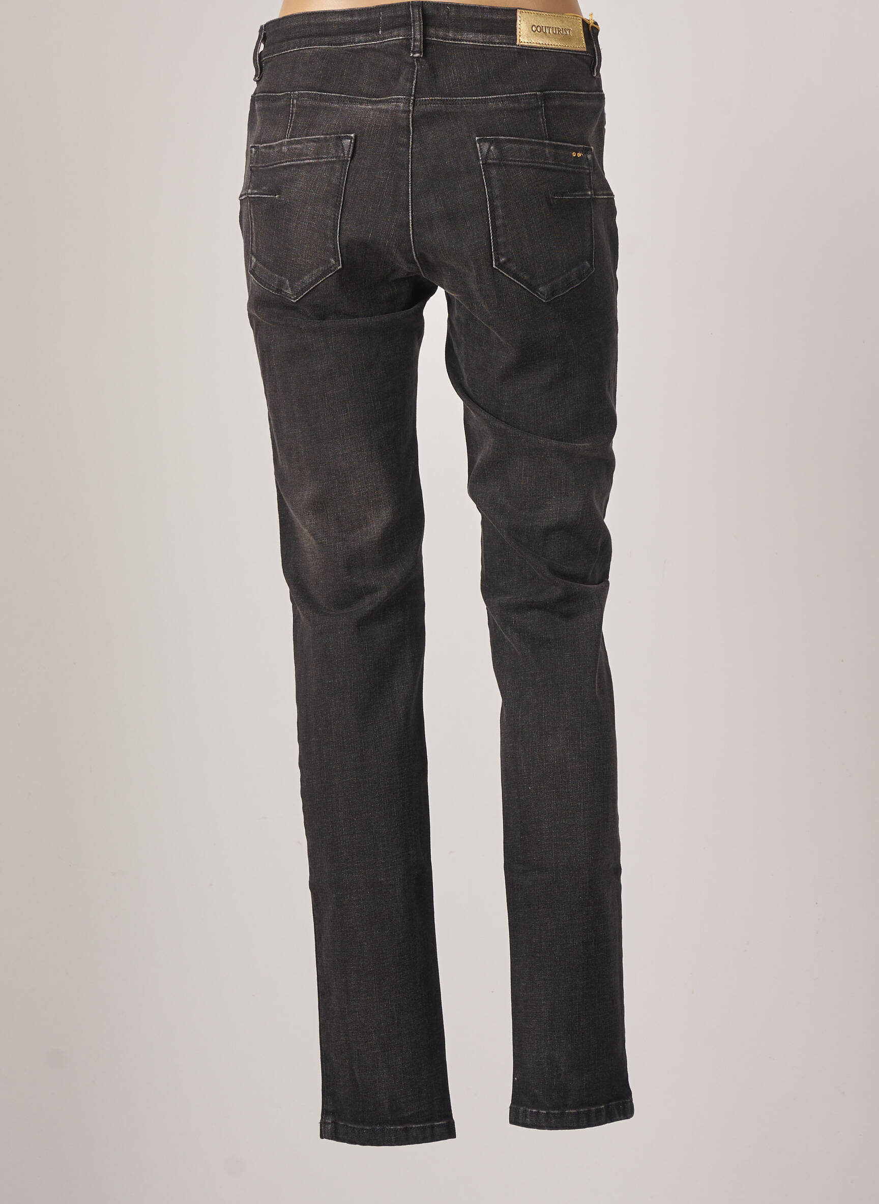 Couturist Jeans Coupe Slim Femme couleur noir